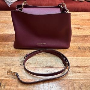 Maroon Michael Kors purse